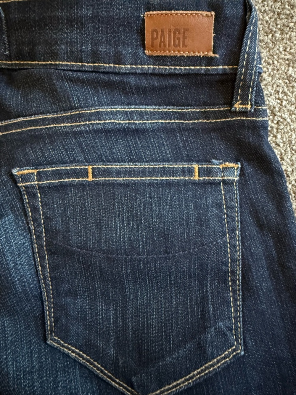 PAIGE Dark Indigo Skinny Jeans - Picture 7 of 7